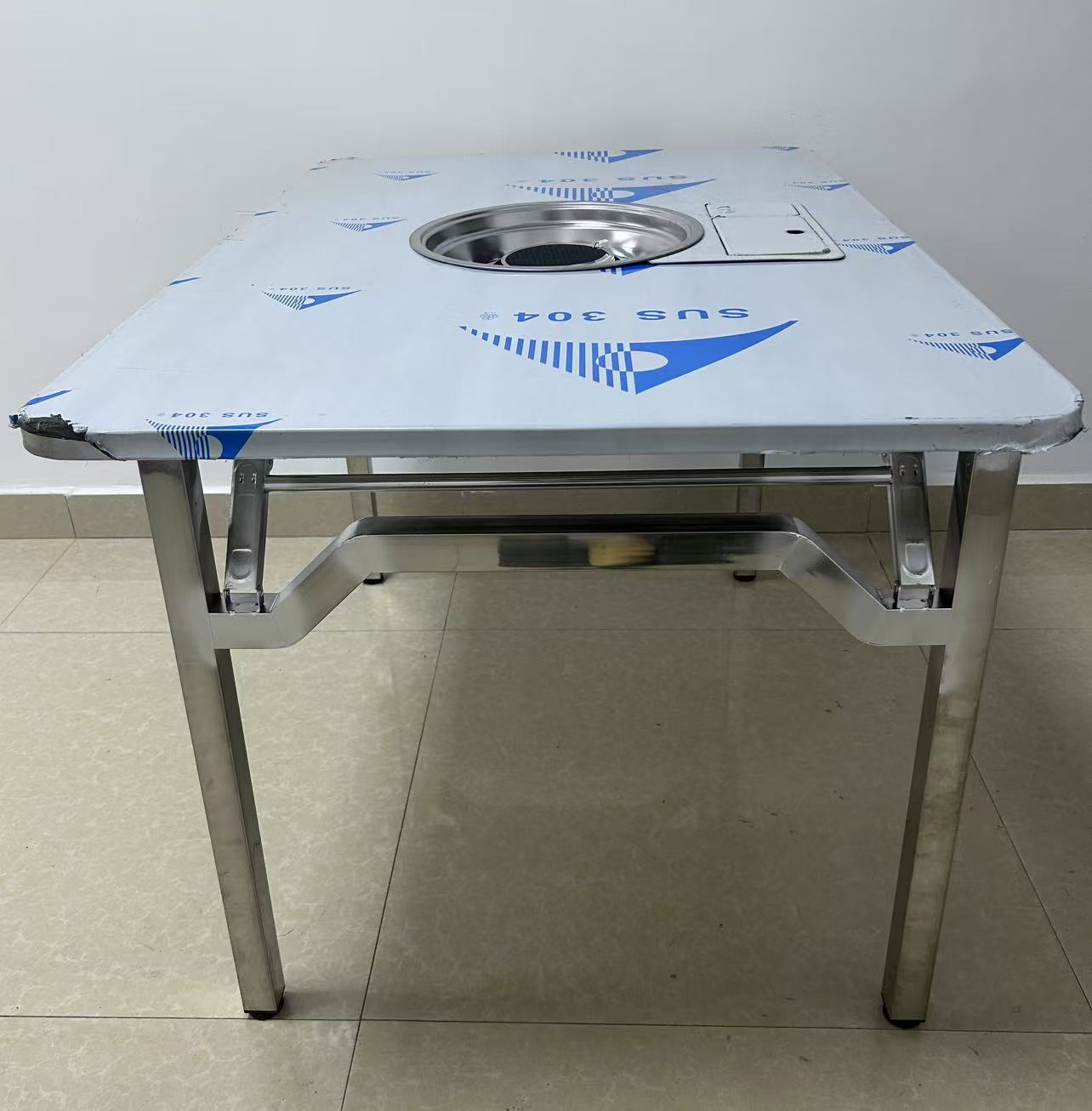 Table à manger carrée pliable  - Korean Bbq Grill avis et prix